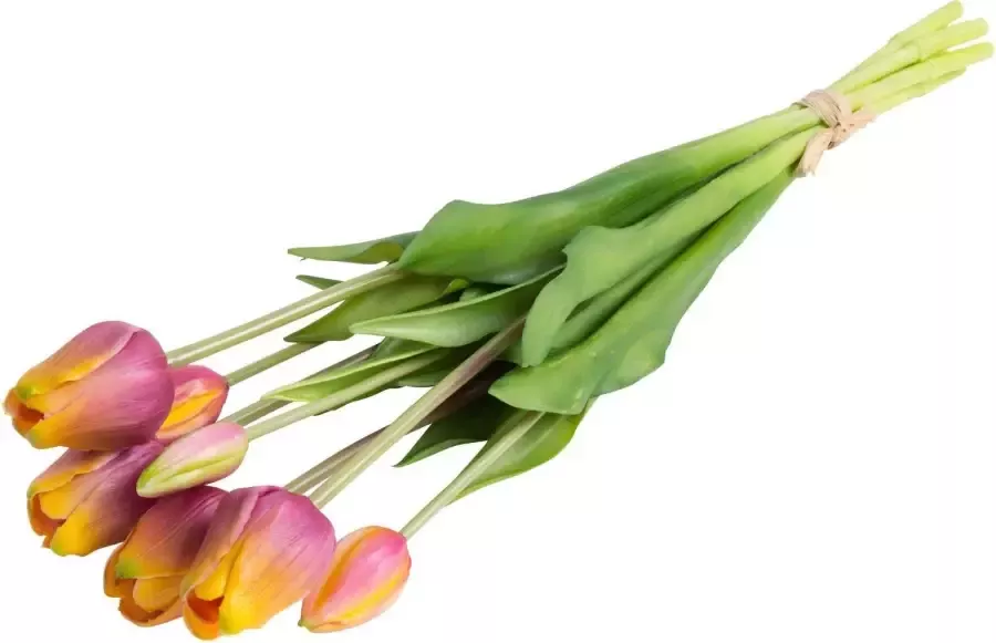 Botanic-Haus Kunstbloem Bos tulpen realistische touch (1 stuk)