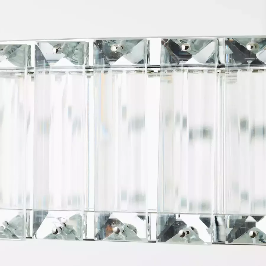 Brilliant Leuchten Led-hanglamp Queen Hoogte 150 cm Ø 80 cm 6000 lm inkortbaar aluminium kunststof chroomkleurig