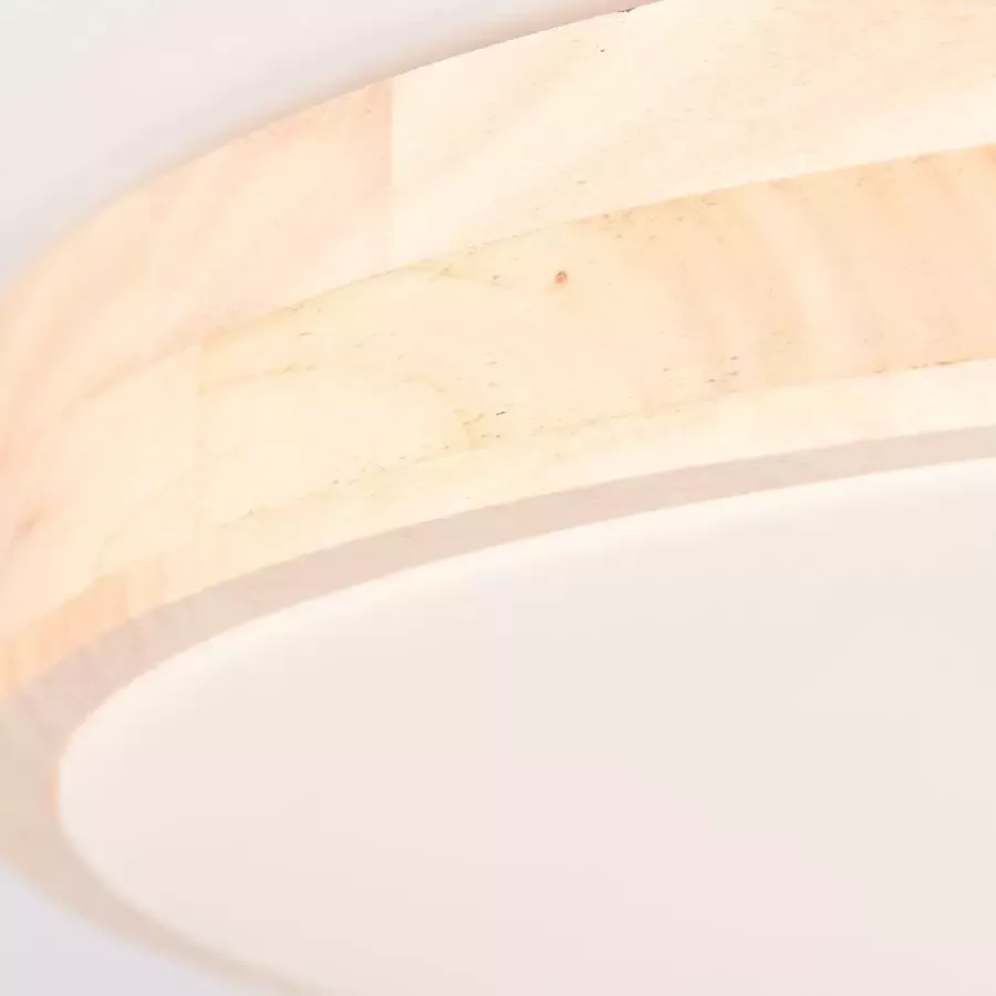Brilliant Briljant Plafondlamp 49cm hout licht -Dimbaar lichtkleur instelbaar - Foto 2