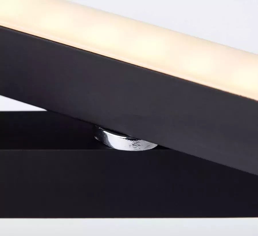 Brilliant Leuchten Led-tafellamp Ranut 56 cm hoogte touchdimmer 2000 lm warmwit draaibaar zwart (1 stuk)