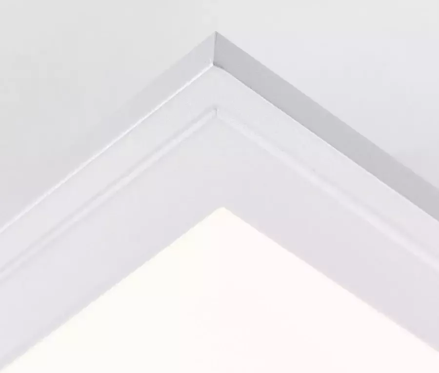 Brilliant Leuchten Ledscherm Flat Led plafondlamp 40x40 cm zilverkleur (1 stuk) - Foto 2