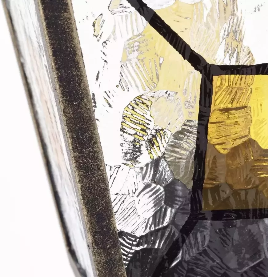Brilliant Leuchten Paalverlichting Janel 120 cm hoogte e27 metaal glas antiek zwart goudkleur (1 stuk)