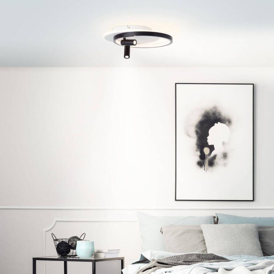 Brilliant Leuchten Plafondlamp Eunomia kantelbaar 3-traps dimbaar 35x30 cm 2900 lumen 3000 kelvin warmwit (1 stuk)