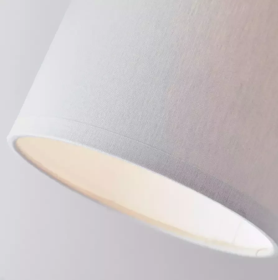 Brilliant Leuchten Plafondlamp Vonnie Stoffen kappen 85 cm breed 4 x E27 metaal hout textiel grijs hout (1 stuk) - Foto 5