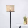 Brilliant Leuchten Staande lamp WILEY 154 cm hoogte ø 30 cm 1x e27 metaal rotan hout licht zwart (1 stuk) - Thumbnail 6