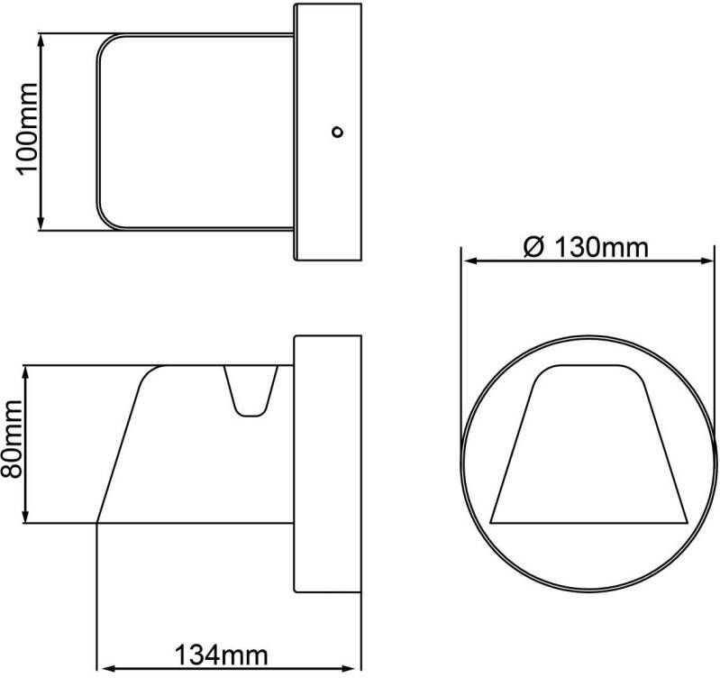 Brilliant Leuchten Wandlamp voor buiten Scorton (1 stuk) - Foto 2