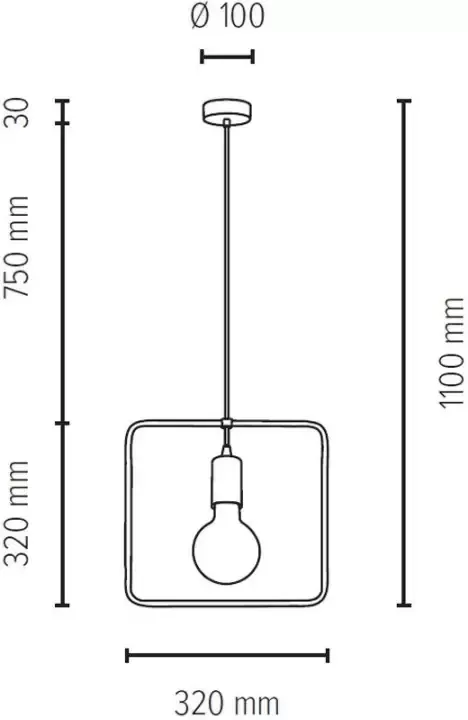 BRITOP LIGHTING Hanglamp CARSTEN WOOD Hanglamp moderne lamp van metaal en eikenhout - Foto 2