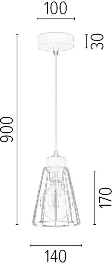 BRITOP LIGHTING Hanglamp ORAZIO Hanglamp modern design pendel in te korten voor LM E27