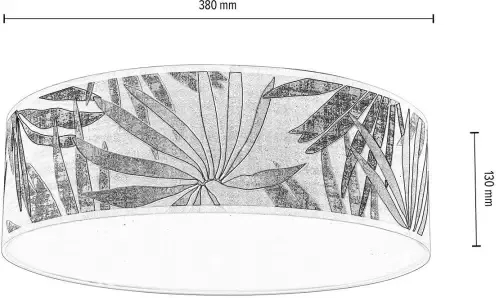 BRITOP LIGHTING Plafondlamp HOJA Lampenkap bevestigd aan magneten gelamineerd behang met acrylrand - Foto 2