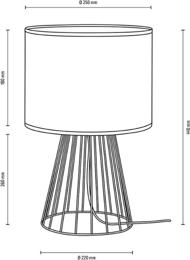 BRITOP LIGHTING Tafellamp Swan Decoratieve lamp van metaal met hoogwaardige lampenkap (1 stuk) - Foto 1