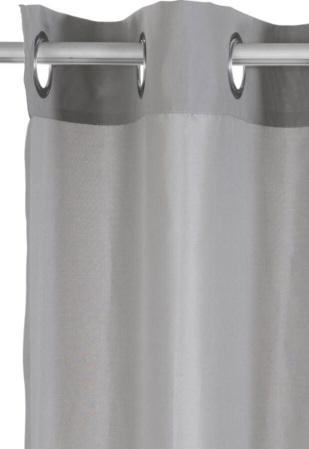 Bruno Banani Gordijn Lagan set van 2 geweven microvezel verschillende maten effen kleur bestseller (2 stuks) - Foto 5