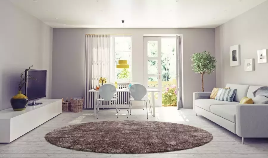 Kayoom Hoogpolig vloerkleed Diamond 700 zachte microvezel lange pool shaggy mêlee woonkamer - Foto 4