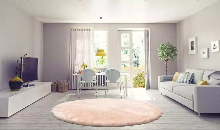 Kayoom Hoogpolig vloerkleed Diamond 700 zachte microvezel lange pool shaggy mêlee woonkamer - Foto 5