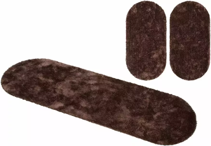 Bruno Banani Set slaapkamerkleedjes met hoge pool Dana tapijt klantenfavoriet unikleur microvezel gemakkelijk in onderhoud slaapkamerkleed slaapkamer - Foto 9