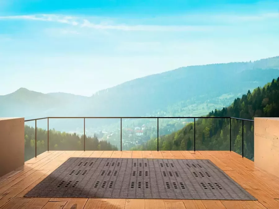 Bruno Banani Vloerkleed Farum In- en outdoor-vloerkleed weerbestendig & uv-bestendig bijzonder plat