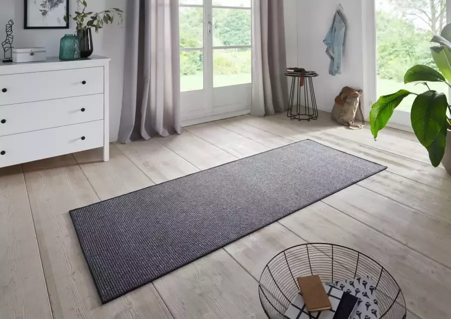 BT Carpet Moderne loper effen Bouclé grijs 67x150 cm - Foto 3