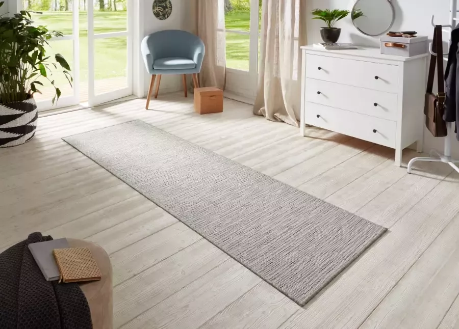 BT Carpet Loper binnen & buiten sisal-look Nature crème grijs 80x250 cm - Foto 3