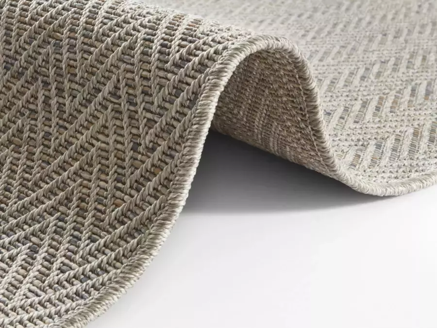BT Carpet Loper binnen & buiten sisal-look Nature grijs antraciet 80x250 cm - Foto 2