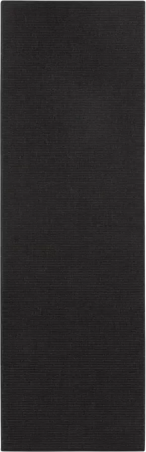 BT Carpet Loper binnen & buiten Sisal look zwart 80x350 cm - Foto 3