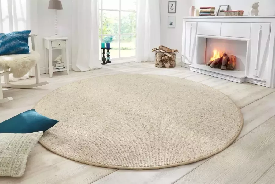 BT Carpet Rond vloerkleed Wol-optiek beige bruin 133 cm rond - Foto 3