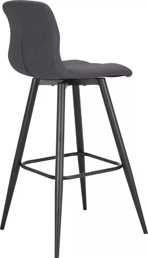 ByLIVING Barkruk Simone set van 2 vintage bruin of weefstof antraciet (set 2 stuks) - Foto 7