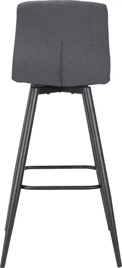 ByLIVING Barkruk Simone set van 2 vintage bruin of weefstof antraciet (set 2 stuks) - Foto 13