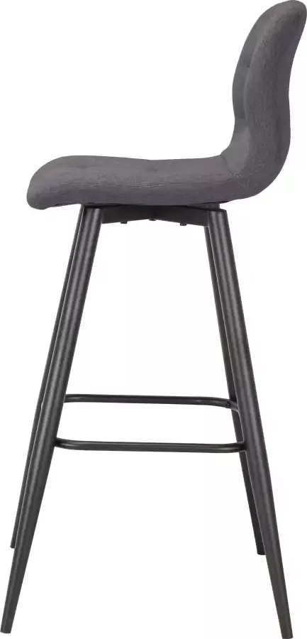 ByLIVING Barkruk Simone set van 2 vintage bruin of weefstof antraciet (set 2 stuks) - Foto 11
