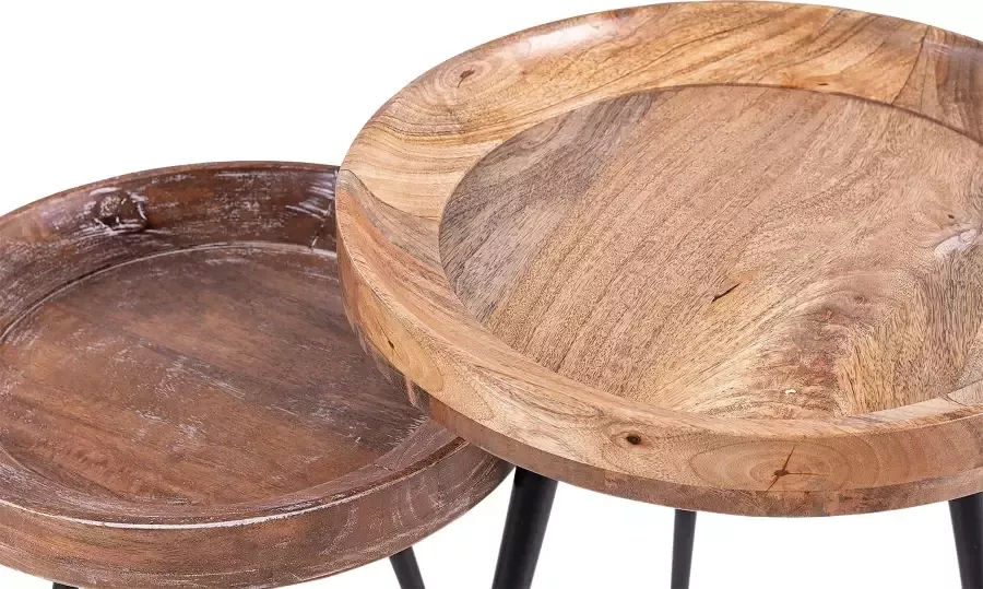 ByLIVING Bijzettafel AVA Massief rond tafelblad diameter 38 of 45 cm - Foto 9