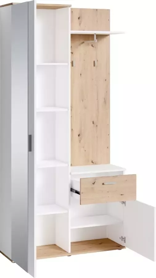 INOSIGN Compact kapstokmeubel Jakob met grote spiegel en planchet breedte 97 cm - Foto 2
