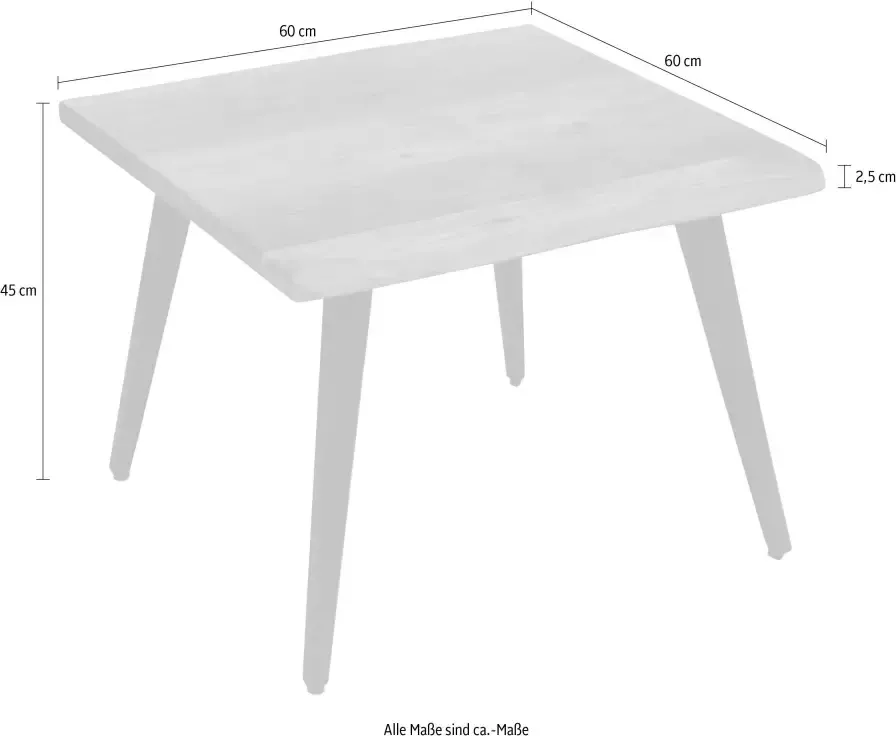 ByLIVING Salontafel Caddy Tafelblad met boomstamrand breedte 110 of 60 cm - Foto 4