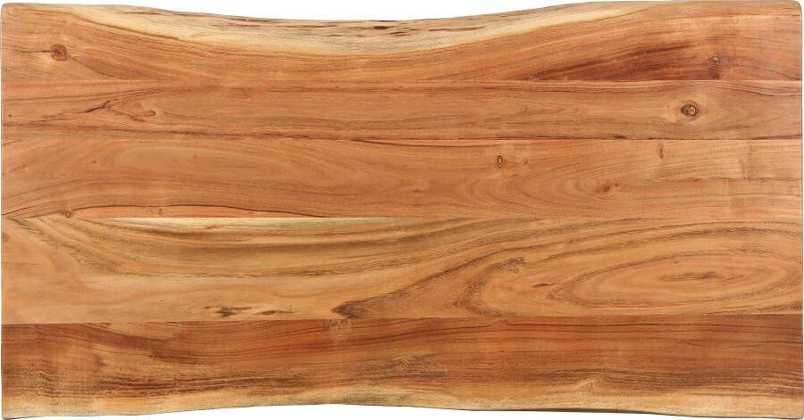 ByLIVING Salontafel Cheta van massief acaciahout 35 mm met natuurlijk schaaldeel breedte 115 cm - Foto 6