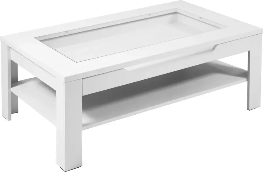 ByLIVING Salontafel Ralph Breedte 110 cm met glasinzet en lade - Foto 3