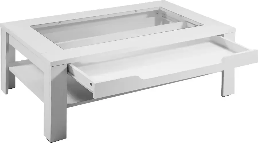ByLIVING Salontafel Ralph Breedte 110 cm met glasinzet en lade - Foto 6