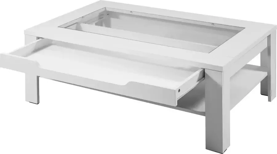 ByLIVING Salontafel Ralph Breedte 110 cm met glasinzet en lade - Foto 7