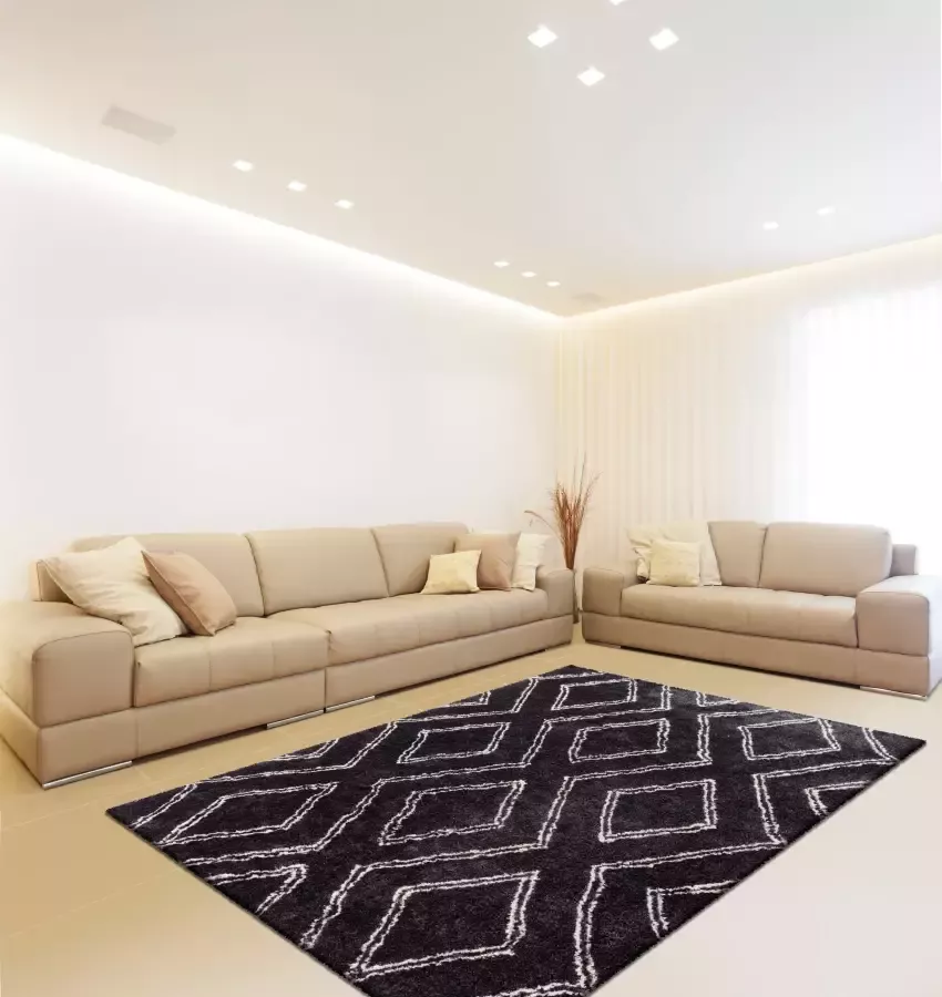Me gusta Vloerkleed Orlando 225 Zachte hoogpolige tapijt subtiel ontworpen geschikt voor vloerverwarming - Foto 1