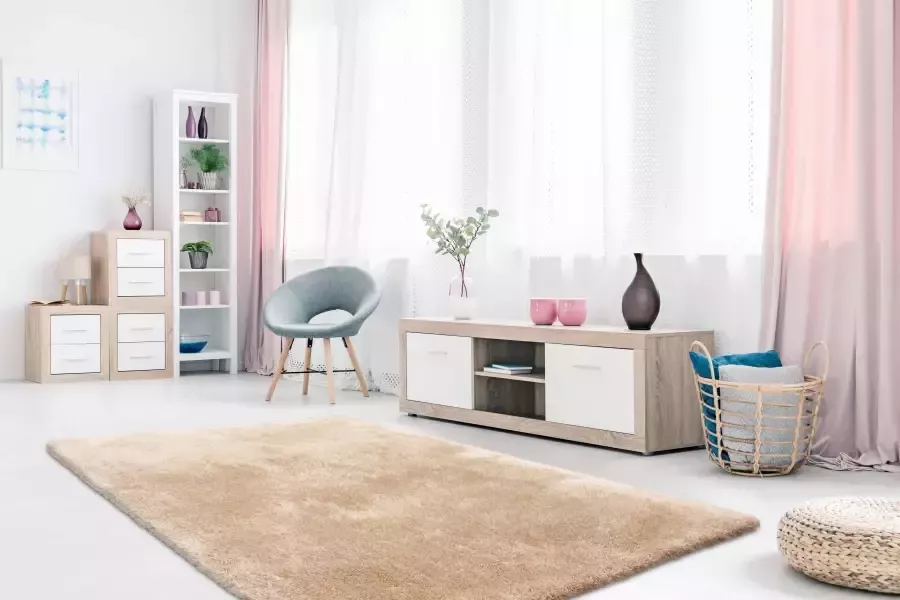 Calo-deluxe Hoogpolig vloerkleed Giora 200 getuft bijzonder zacht door microvezel woonkamer slaapkamer - Foto 3