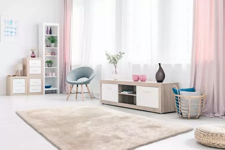Calo-deluxe Hoogpolig vloerkleed Giora 200 getuft bijzonder zacht door microvezel woonkamer slaapkamer - Foto 4