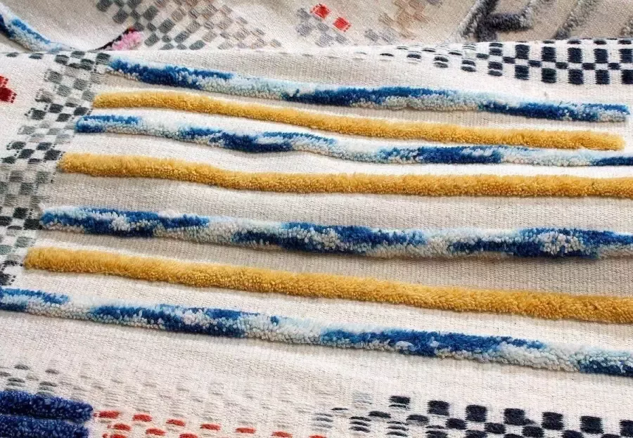 PremiumX Kayoom Wollen vloerkleed met prachtig patroon en geweldige kleur 160 x 230 Ivory - Foto 2