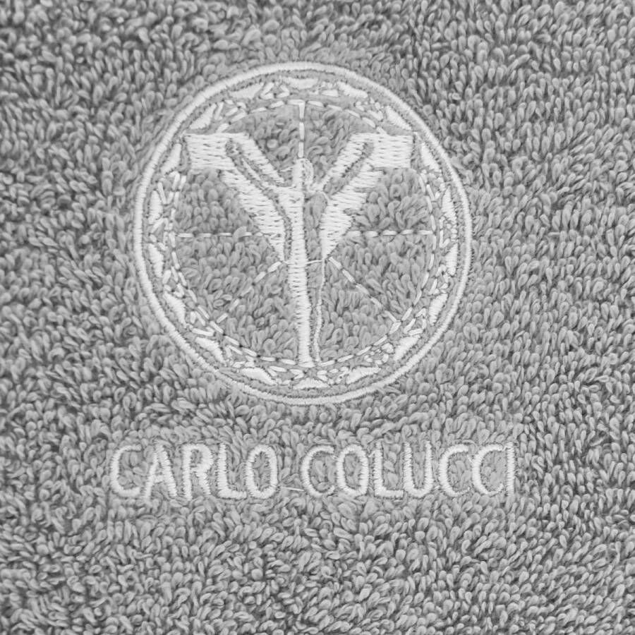 CARLO COLUCCI Strandlaken Sandro met logoborduursel (1 stuk)