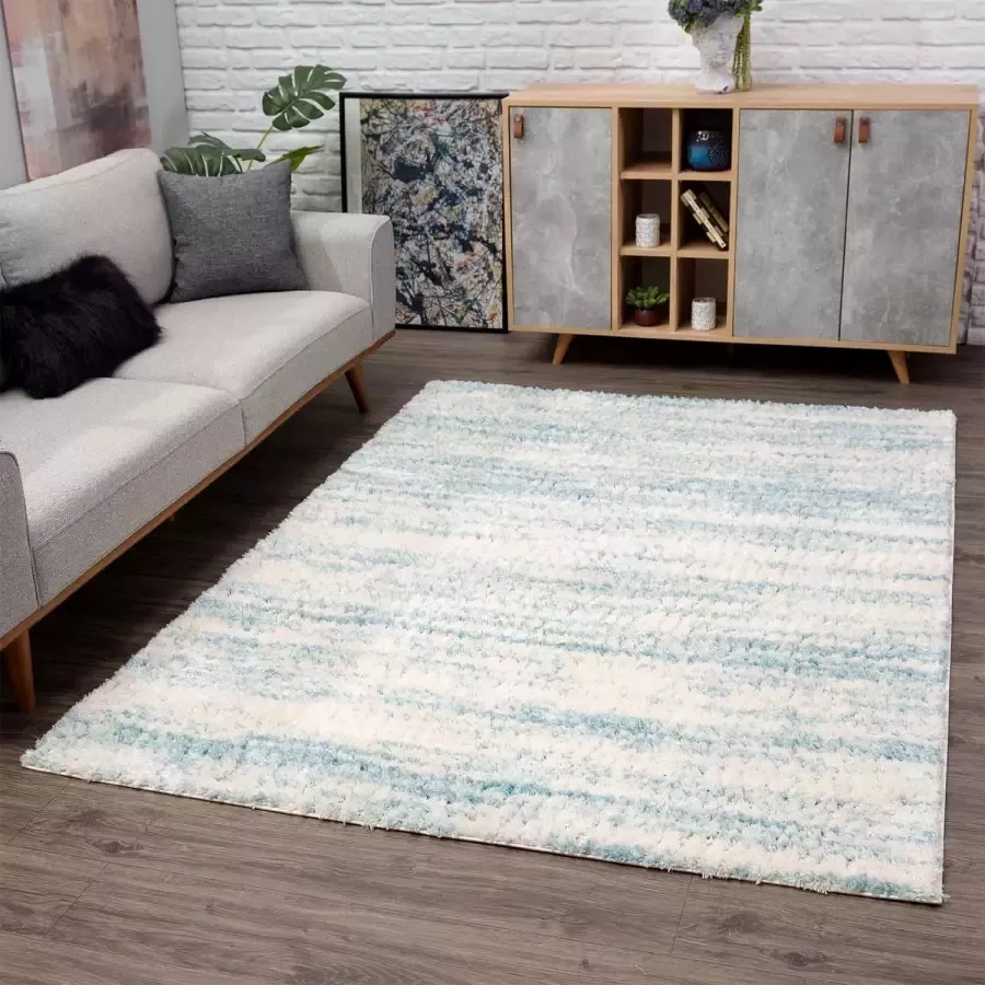 Carpet City Hoogpolig vloerkleed Pulpy 524 bijzonder zacht mêlee ideaal voor woonkamer & slaapkamer - Foto 5