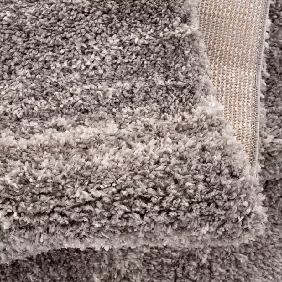 Carpet City Hoogpolig vloerkleed Pulpy 524 bijzonder zacht met franje mêlee - Foto 1