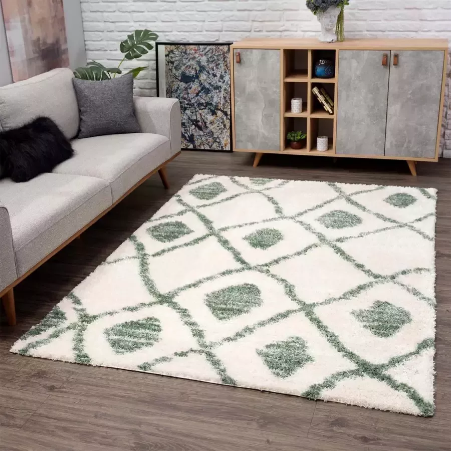 Carpet City Hoogpolig vloerkleed Pulpy 563 bijzonder zacht etno-look ideaal voor woonkamer & slaapkamer - Foto 6