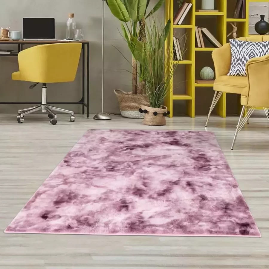 Carpet City Hoogpolig vloerkleed TOLEDO500 bijzonder zacht 3d-effect unikleuren - Foto 6