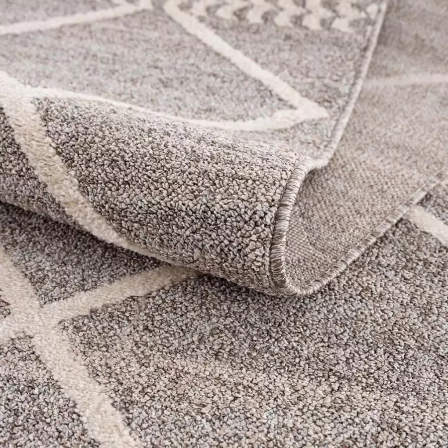 Carpet City Vloerkleed Art 2645 Korte pool ruiten-look ideaal voor hal & entree - Foto 2