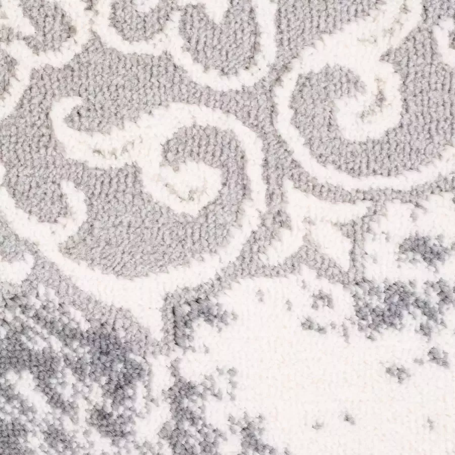 Carpet City Vloerkleed Platina 8058 Korte pool randdessin glanzend door polyester - Foto 3