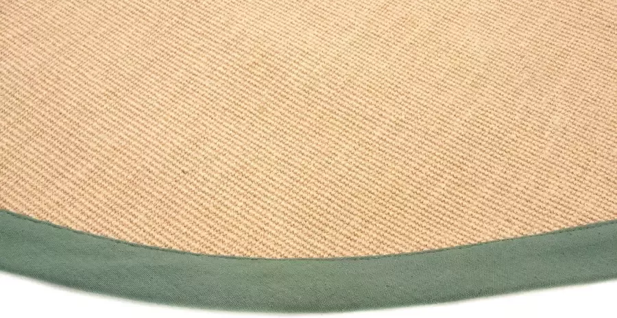 carpetfine Sisalkleed Sisal met gekleurd randdessin antislip achterzijde
