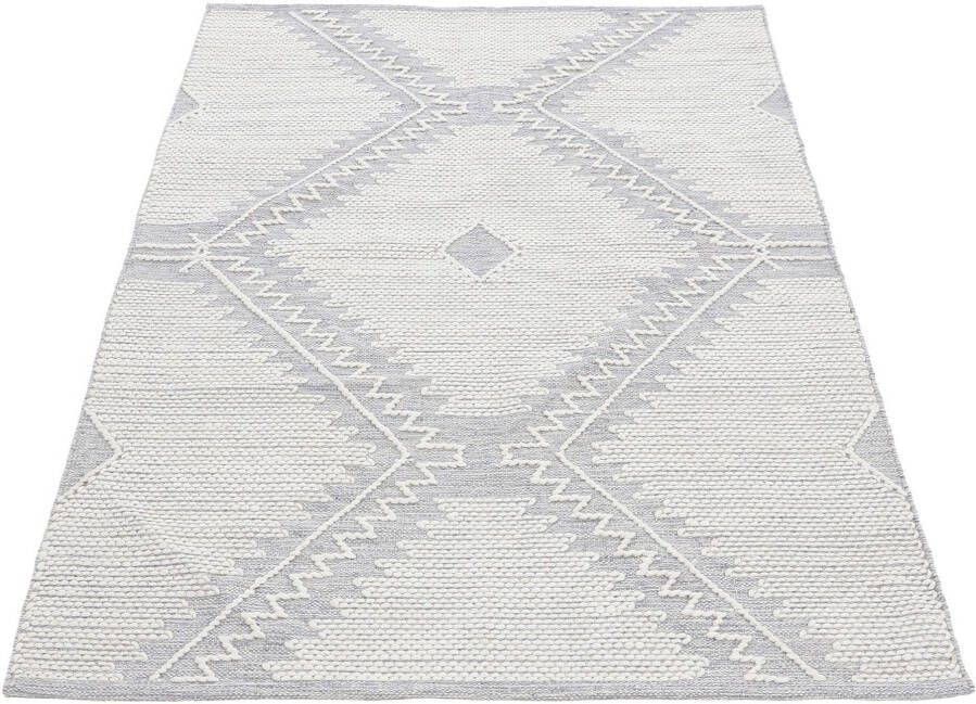 Carpetfine Vloerkleed Kelim Durry Handgeweven geometrisch hoog-laag effect handgeweven 100% katoen - Foto 5