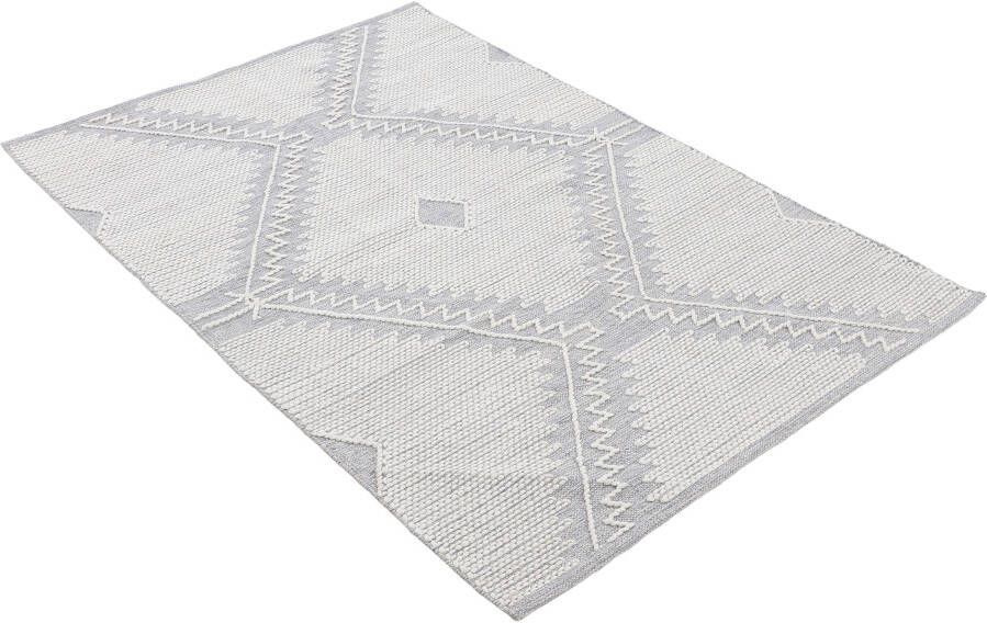 Carpetfine Vloerkleed Kelim Durry Handgeweven geometrisch hoog-laag effect handgeweven 100% katoen - Foto 7