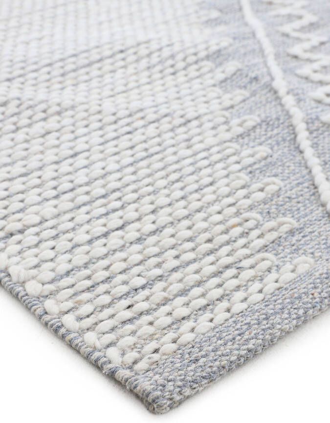Carpetfine Vloerkleed Kelim Durry Handgeweven geometrisch hoog-laag effect handgeweven 100% katoen - Foto 6