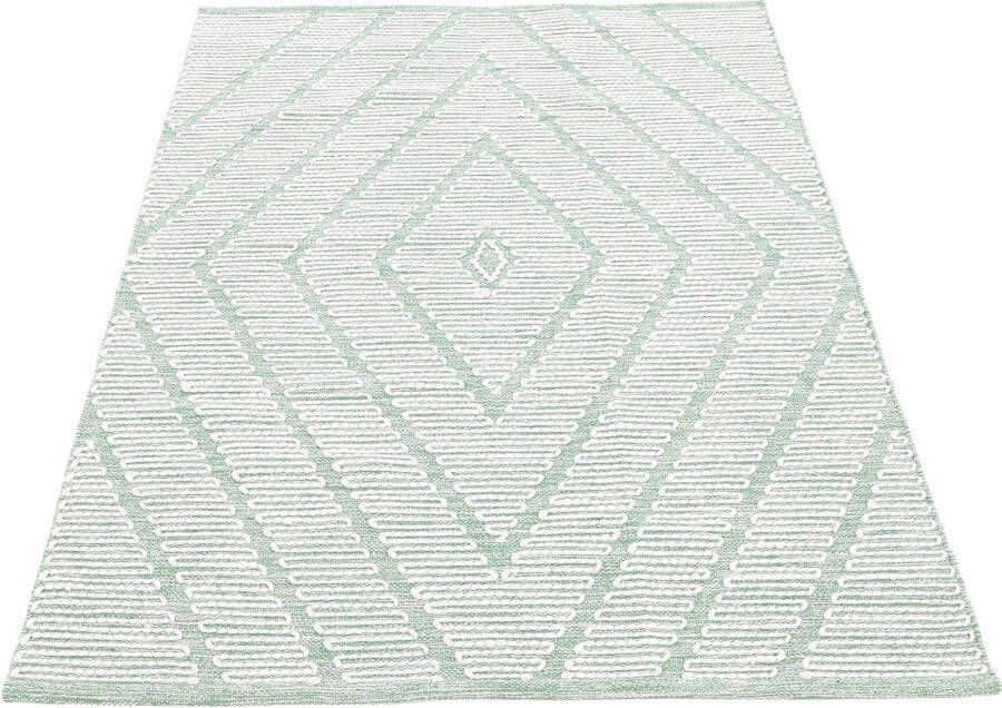 Carpetfine Vloerkleed Kelim Durry Handgeweven geometrisch hoog-laag effect handgeweven 100% katoen - Foto 5